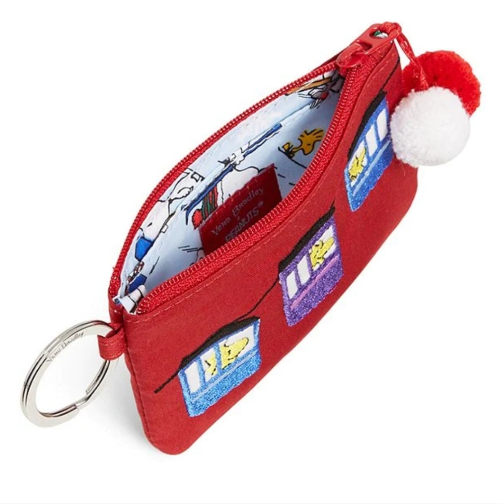 Vera Bradley Peanuts Collection Woodstock Ski Lift Zip ID Lanyard
